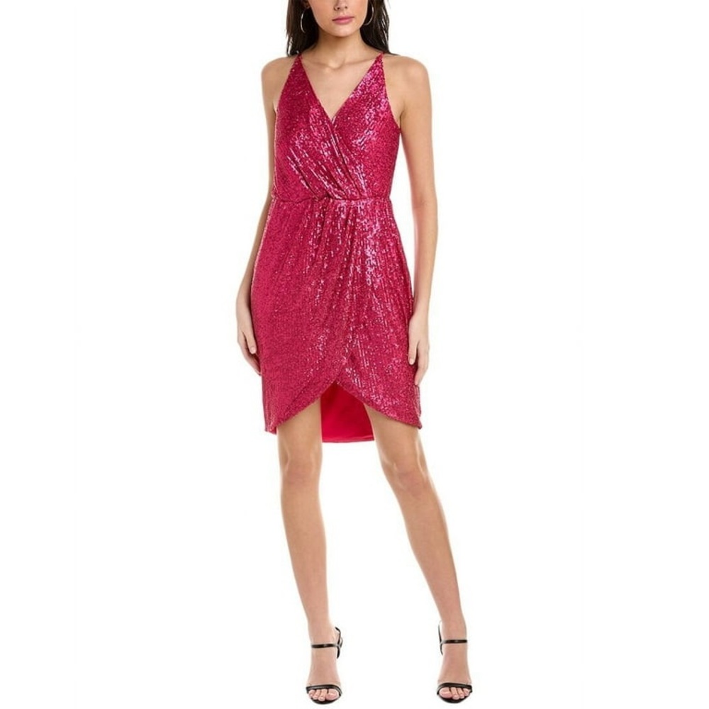 Trina Turk Women’s Allure Mini Dress Size 12 Party Sequin Cocktail Semi Formal